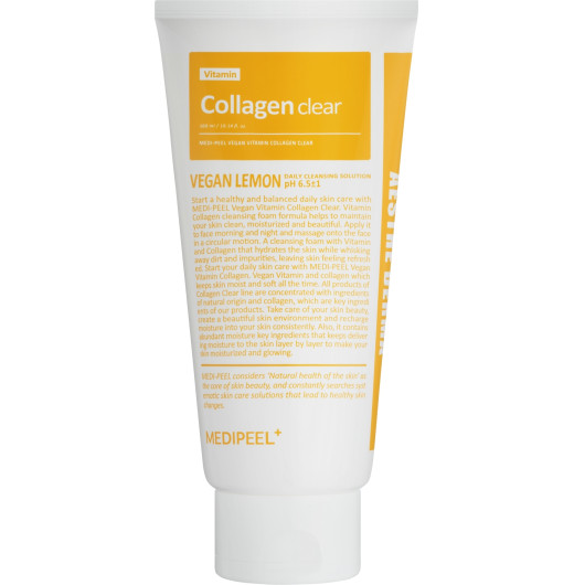 Осветляющий гель-пенка с коллагеном и облепихой MEDIPEEL Vegan Vitamin Collagen Clear