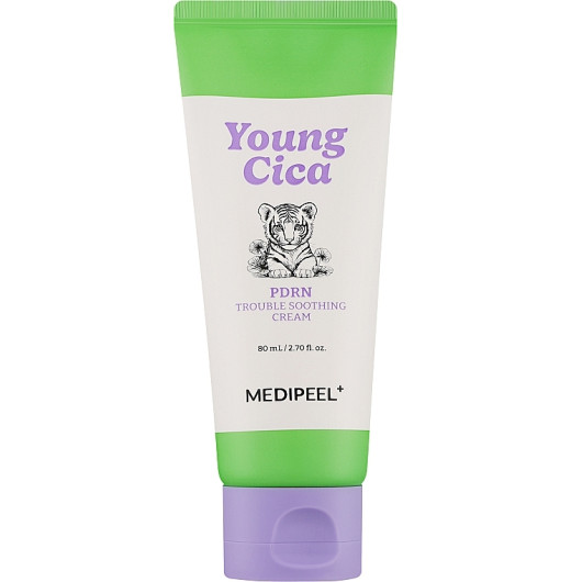 Успокаивающий крем с центеллой и ПДРН MEDIPEEL Young Cica PDRN Trouble Soothing Cream