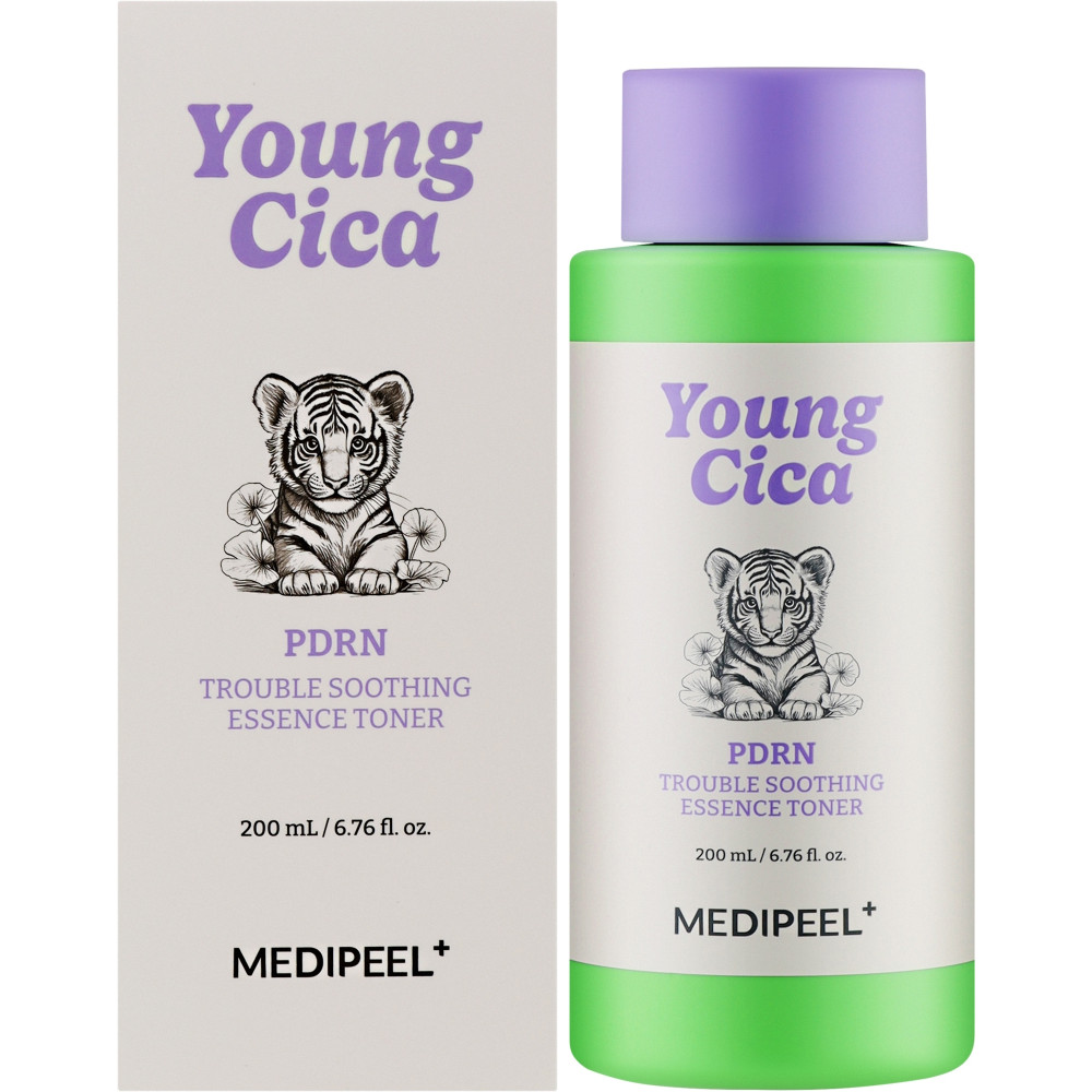 Успокаивающий тонер с центеллой и ПДРН MEDIPEEL Young Cica PDRN Trouble Soothing Essence Toner