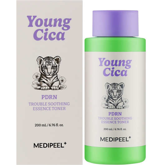 Успокаивающий тонер с центеллой и ПДРН MEDIPEEL Young Cica PDRN Trouble Soothing Essence Toner