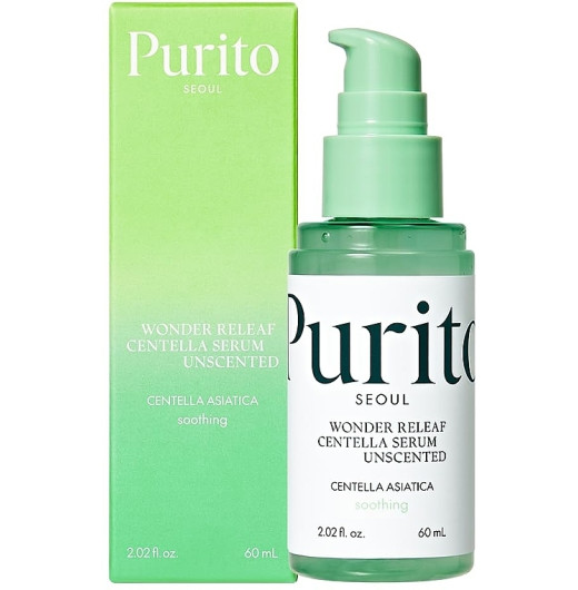 Безмасляная сыворотка для чувствительной кожи Purito Seoul Wonder Releaf Centella Serum Unscented