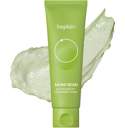 Балансирующая пенка для глубокого очищения beplain Mung Bean pH-Balanced Cleansing Foam 160мл