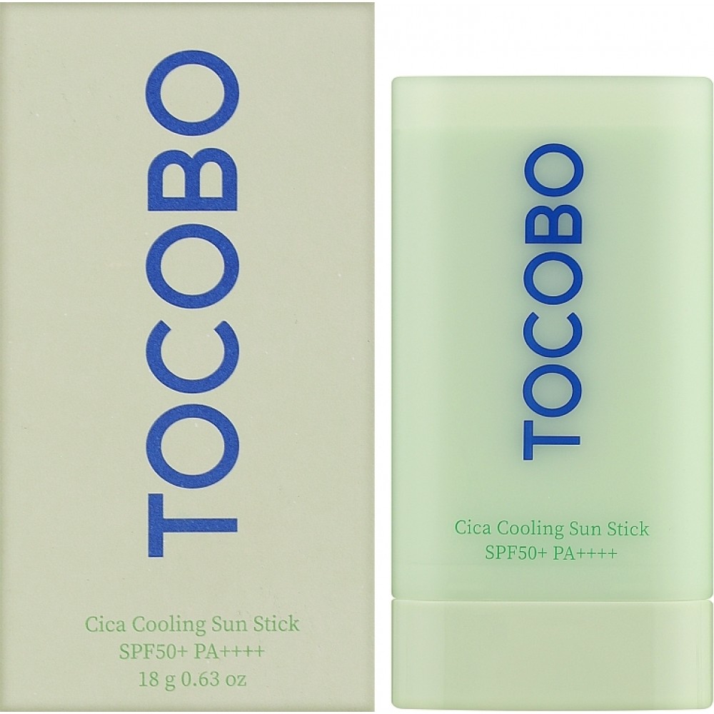 Солнцезащитный стик с охлаждающим эффектом Tocobo Cica Cooling Sun Stick SPF50+ PA++++ 18гр.