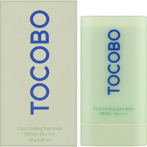 Солнцезащитный стик с охлаждающим эффектом Tocobo Cica Cooling Sun Stick SPF50+ PA++++ 18гр.