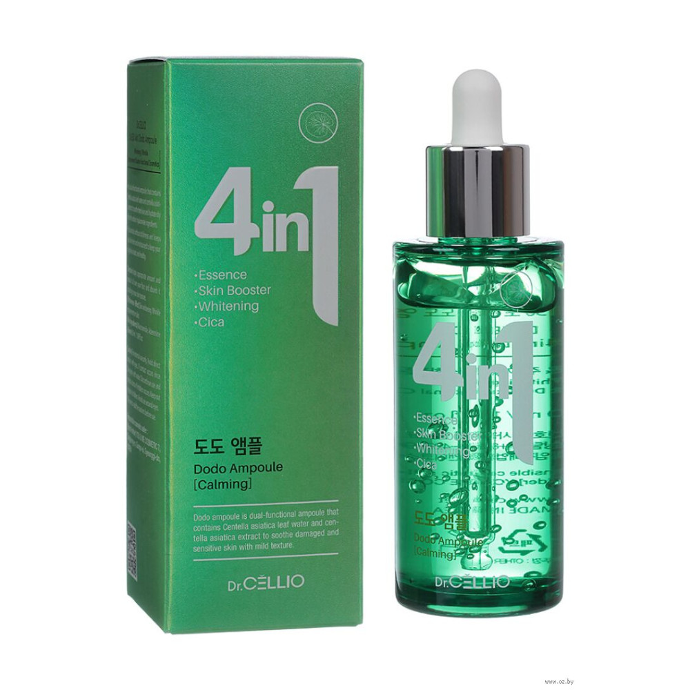 Сыворотка для лица с экстрактом центеллы азиатской  Dr.Cellio 4 in 1 Cica Ampoule 50мл