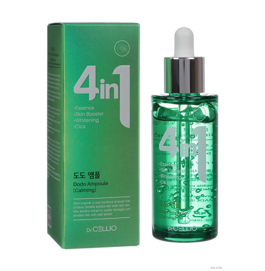 Сыворотка для лица с экстрактом центеллы азиатской  Dr.Cellio 4 in 1 Cica Ampoule 50мл