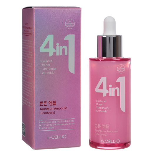 Сыворотка для лица с керамидами DR.Cellio 4 In 1 Teunteun Ampoule Ceramide 50мл