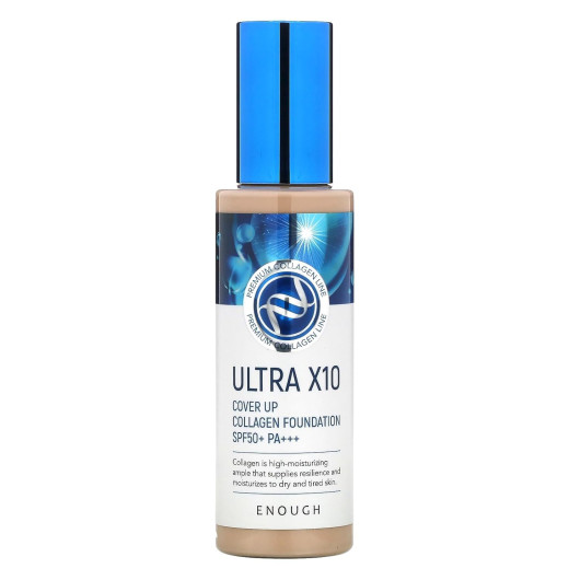 Тональная основа с коллагеном ENOUGH Ultra X10 Cover Up Collagen Foundation SPF50 13 тон