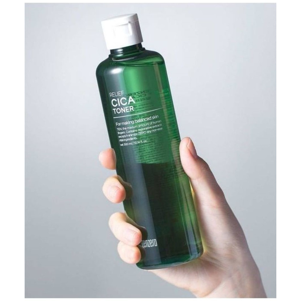 Успокаивающий тонер с центеллой азиатской TENZERO Relief Cica Toner 300мл