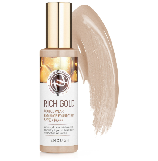 Тональная основа с золотом №13 ENOUGH Rich Gold Double Wear Radiance Foundation SPF50+ PA+++ 100 гр