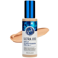 Увлажняющий тональный крем 21 тон ENOUGH Ultra X10 Cover Up Collagen Foundation SPF50+ PA +++ 100 гр