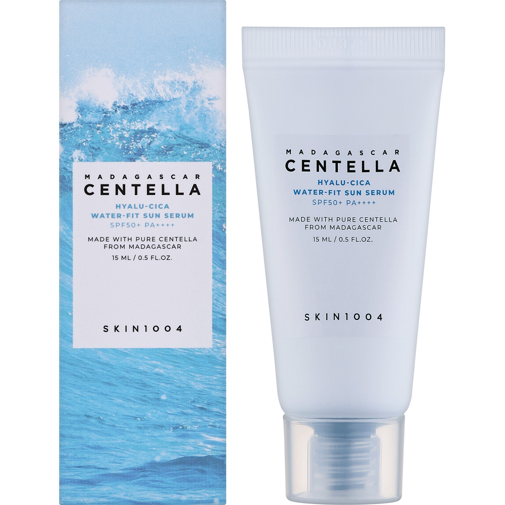 Солнцезащитная сыворотка SKIN1004 Madagascar Centella Hyalu-Cica Water-Fit Sun Serum SPF50+ PA++++ 15мл