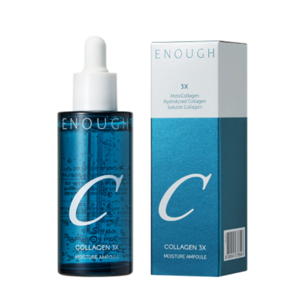 Сыворотка для лица увлажняющая с коллагеном ENOUGH Collagen 3x moisture Ampoule 50мл