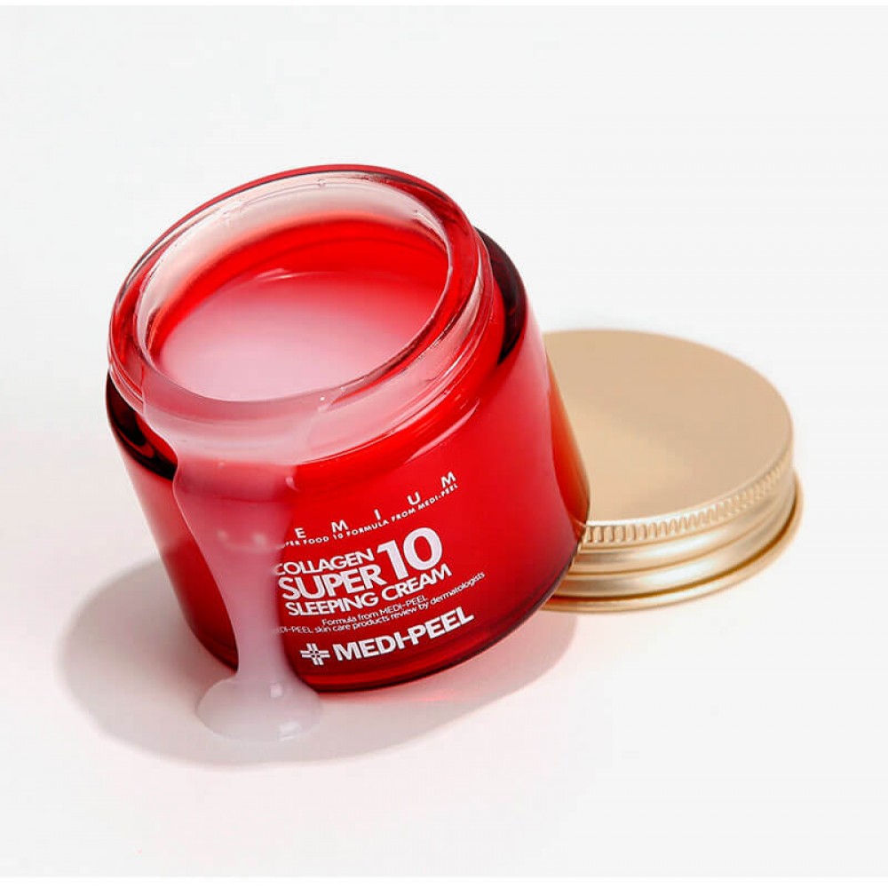 Омолаживающий ночной крем для лица с коллагеном Medi-Peel Collagen Super10 Sleeping Cream 50мл