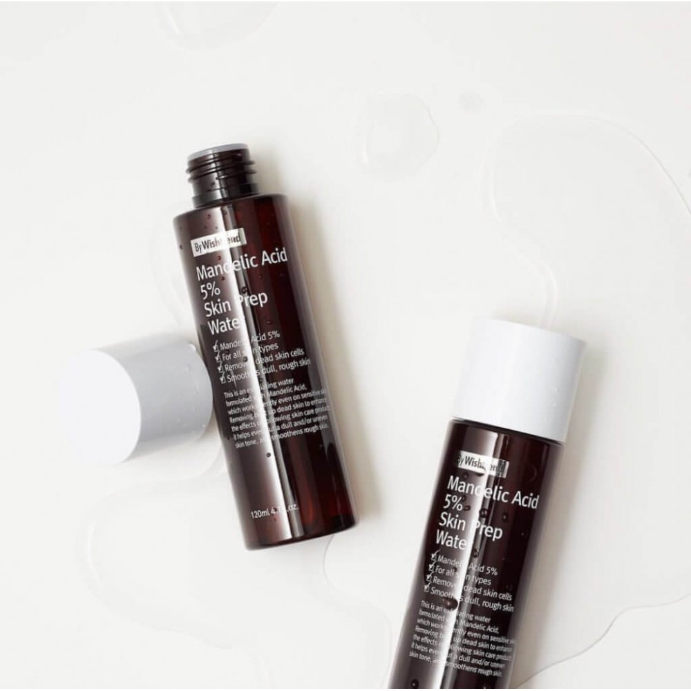 Мягкий тоник-эксфолиант с миндальной кислотой By Wishtrend Mandelic Acid 5% Prep Water 120мл