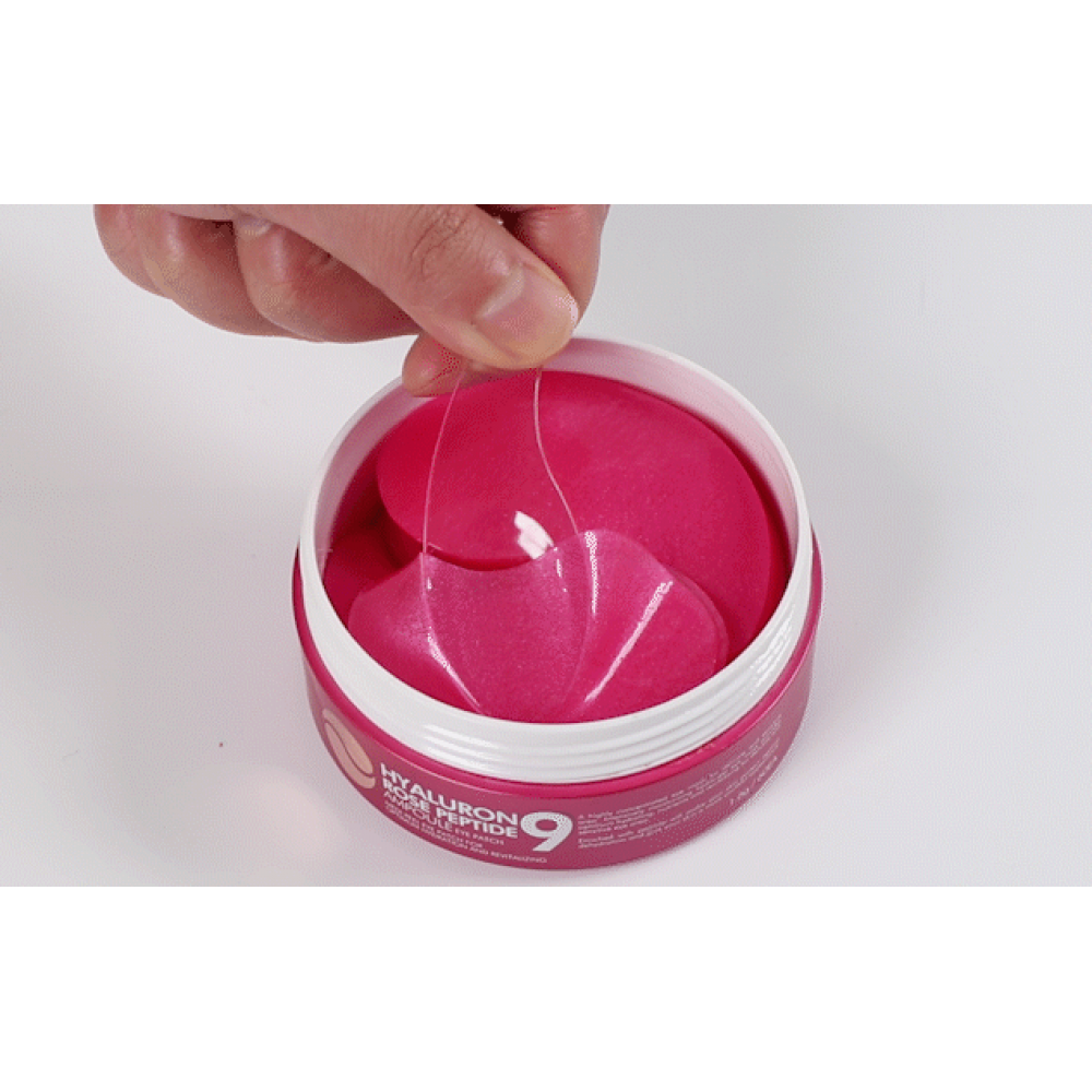Патчи с экстрактом розы и пептидами Medi-Peel Hyaluron Rose Peptide 9 Ampoule Eye Patch