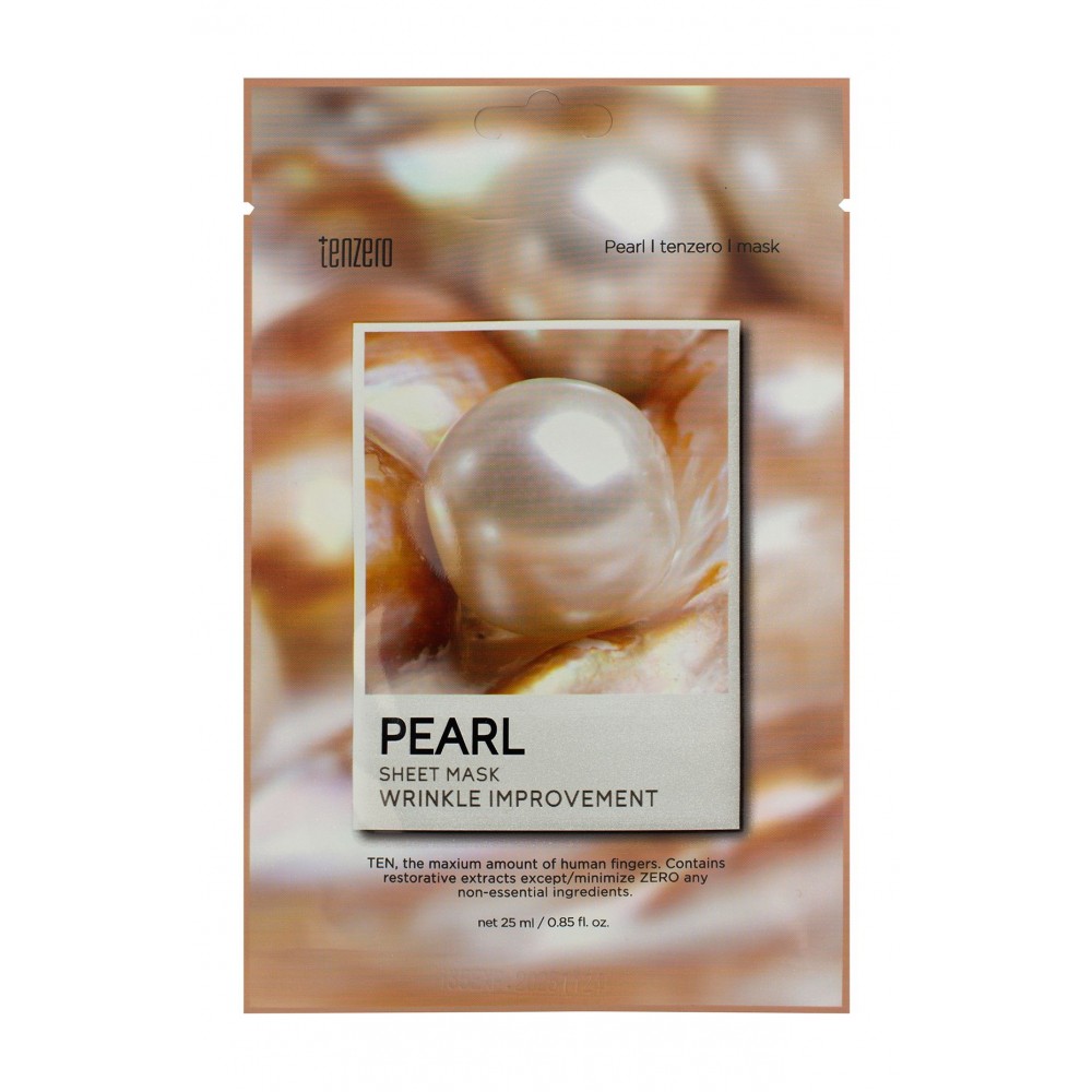 Тканевая маска с экстрактом жемчуга TENZERO Pearl Sheet Mask