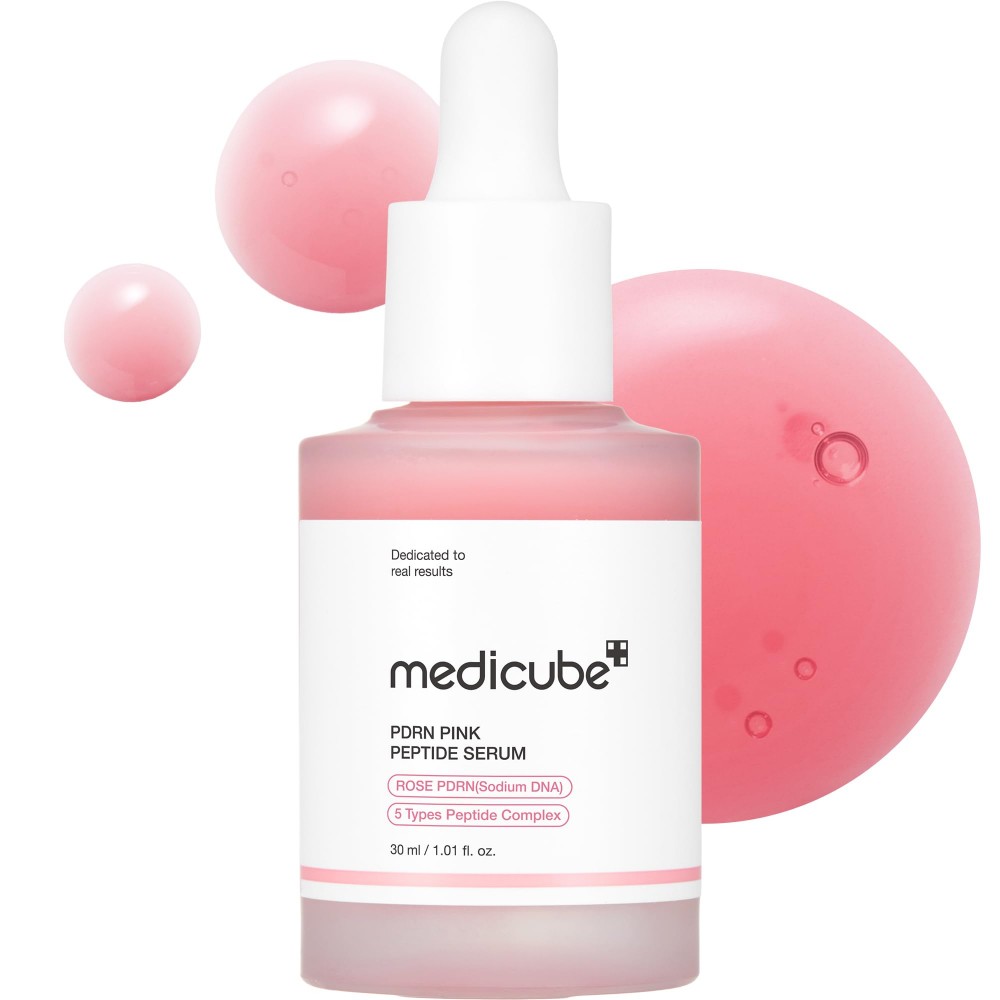 Лифтинг-сыворотка с ПДРН и пептидами medicube PDRN Pink Peptide Serum 30мл