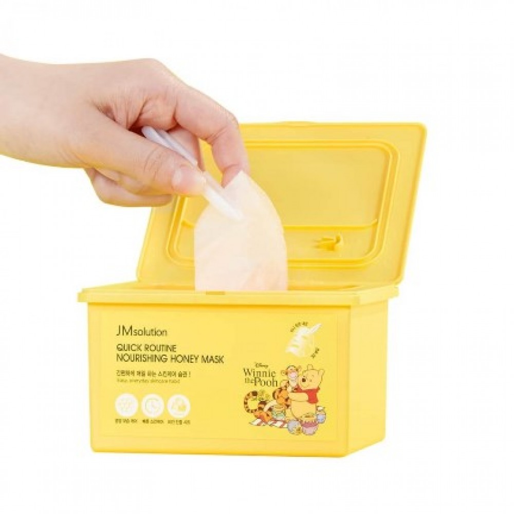 Набор тканевых масок с медом JMsolution Disney Collection Quick Routine Nourishing Honey Mask 30 шт