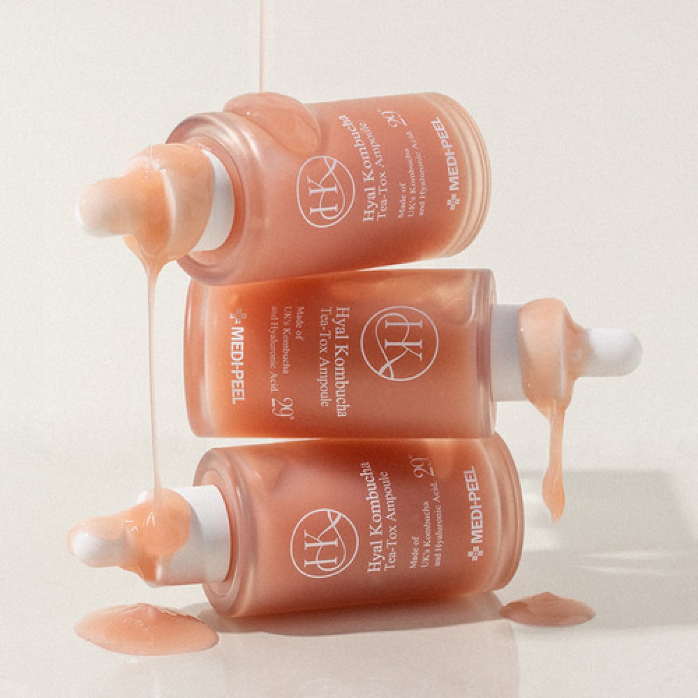 Восстанавливающая сыворотка с 70% комбучи и церамидами Medi-Peel Hyal Kombucha Tea-Tox Ampoule 50мл