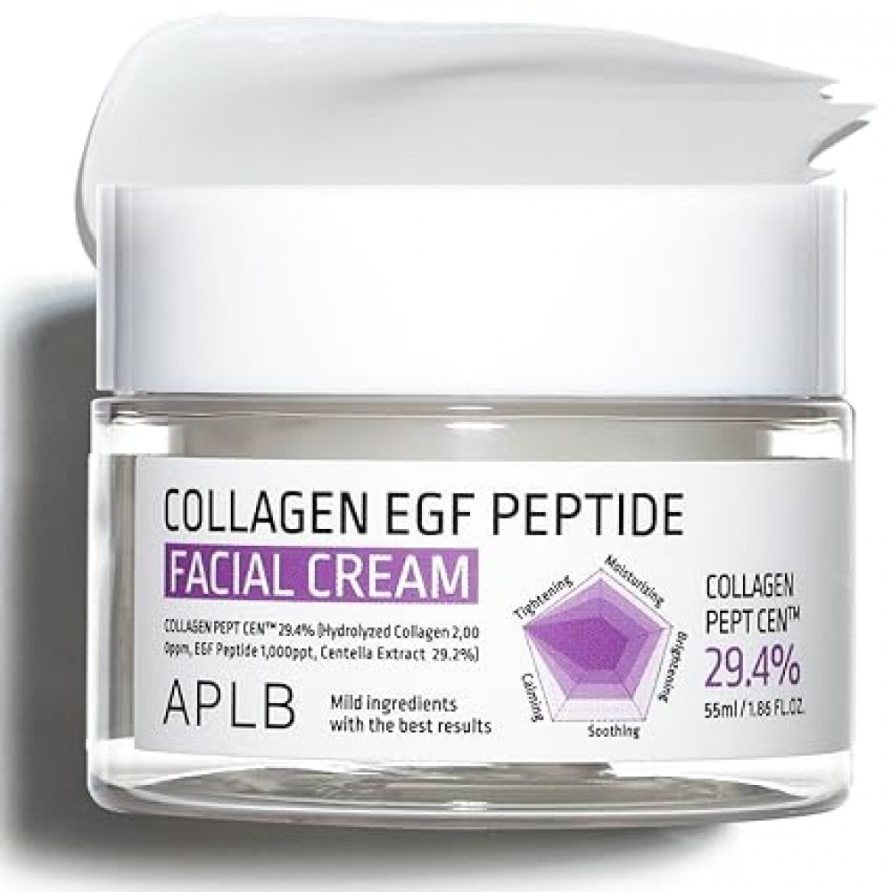 Крем для упругости кожи c коллагеном и пептидами APLB Collagen EGF Peptide Facial Cream, 55мл