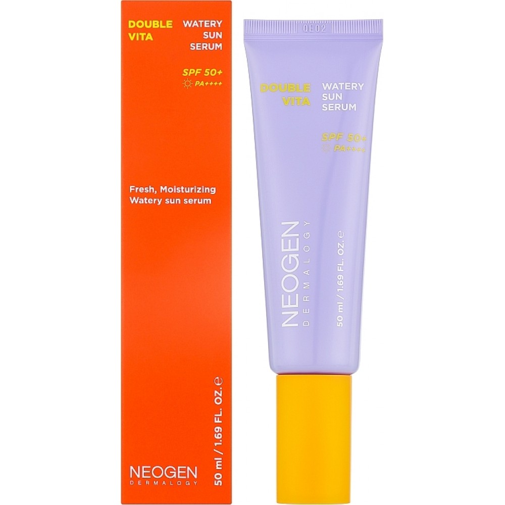 Осветляющая солнцезащитная сыворотка Neogen Double Vita Watery Sun Serum 50мл