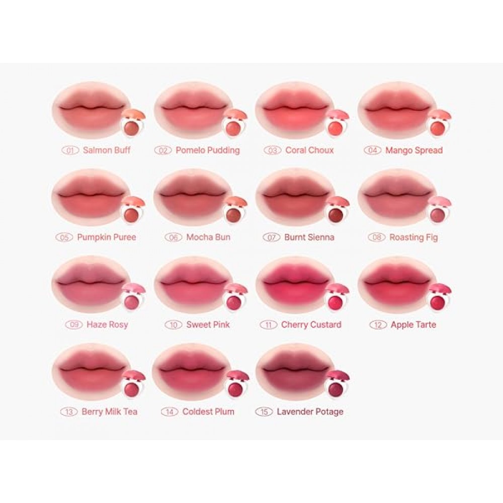 Бархатное суфле для губ и щёк Dasique Souffle Color Pot 14 Coldest Plum