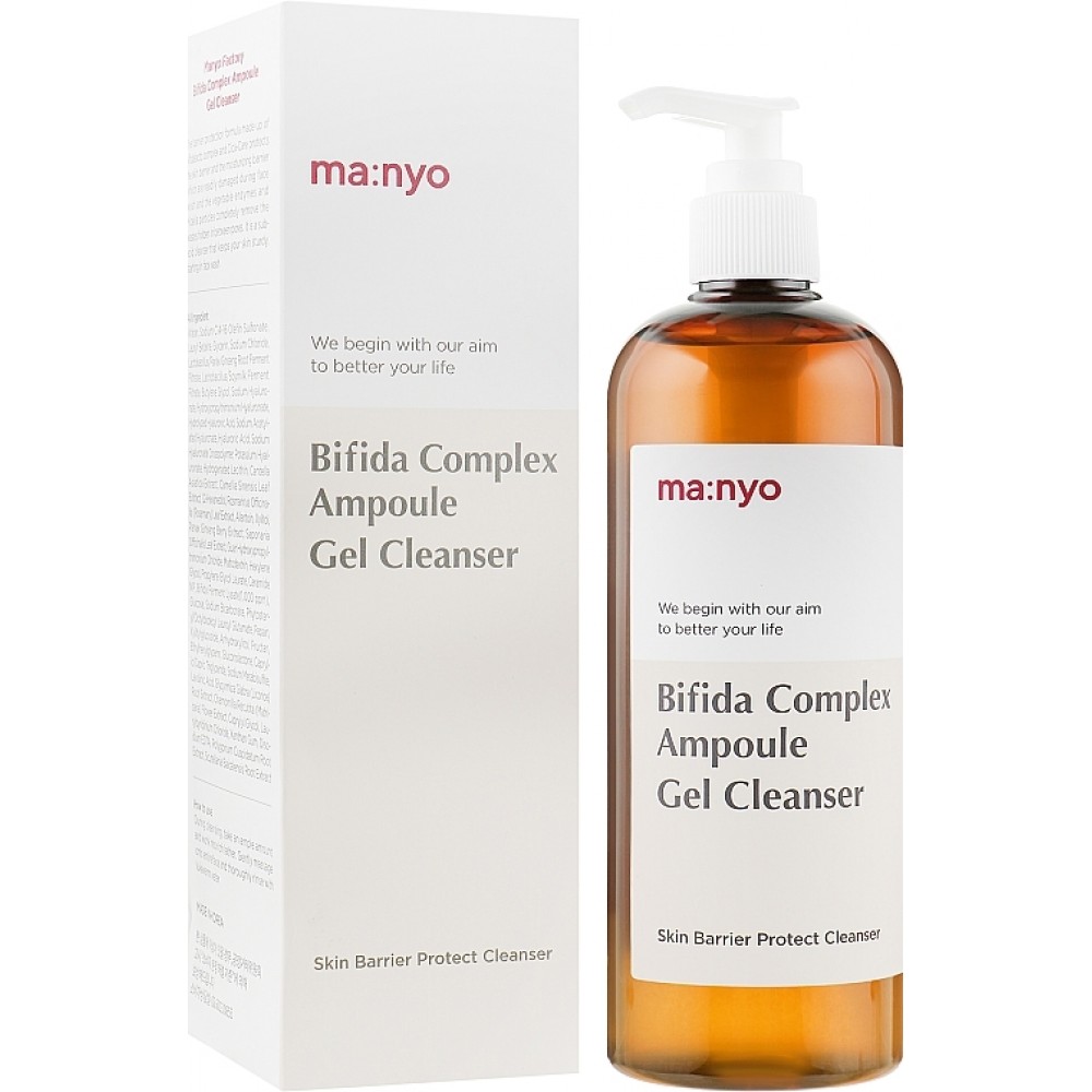 Очищающий гель с бифидобактериями Manyo Bifida Complex Ampoule Gel Cleanser, 400мл Очищающий гель с бифидобактериями Manyo Bifida Complex Ampoule Gel Cleanser, 400мл