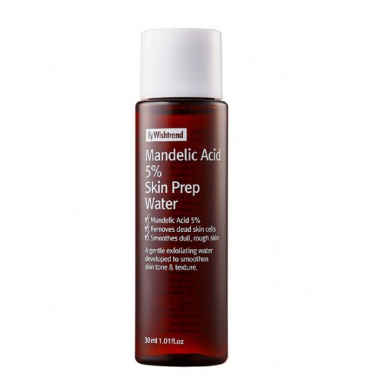 Мягкий тоник-эксфолиант с миндальной кислотой By Wishtrend Mandelic Acid 5% Prep Water, 30мл (миниатюра)