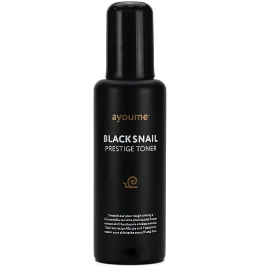 Тонер для лица с муцином черной улитки AYOUME Black Snail Prestige Toner