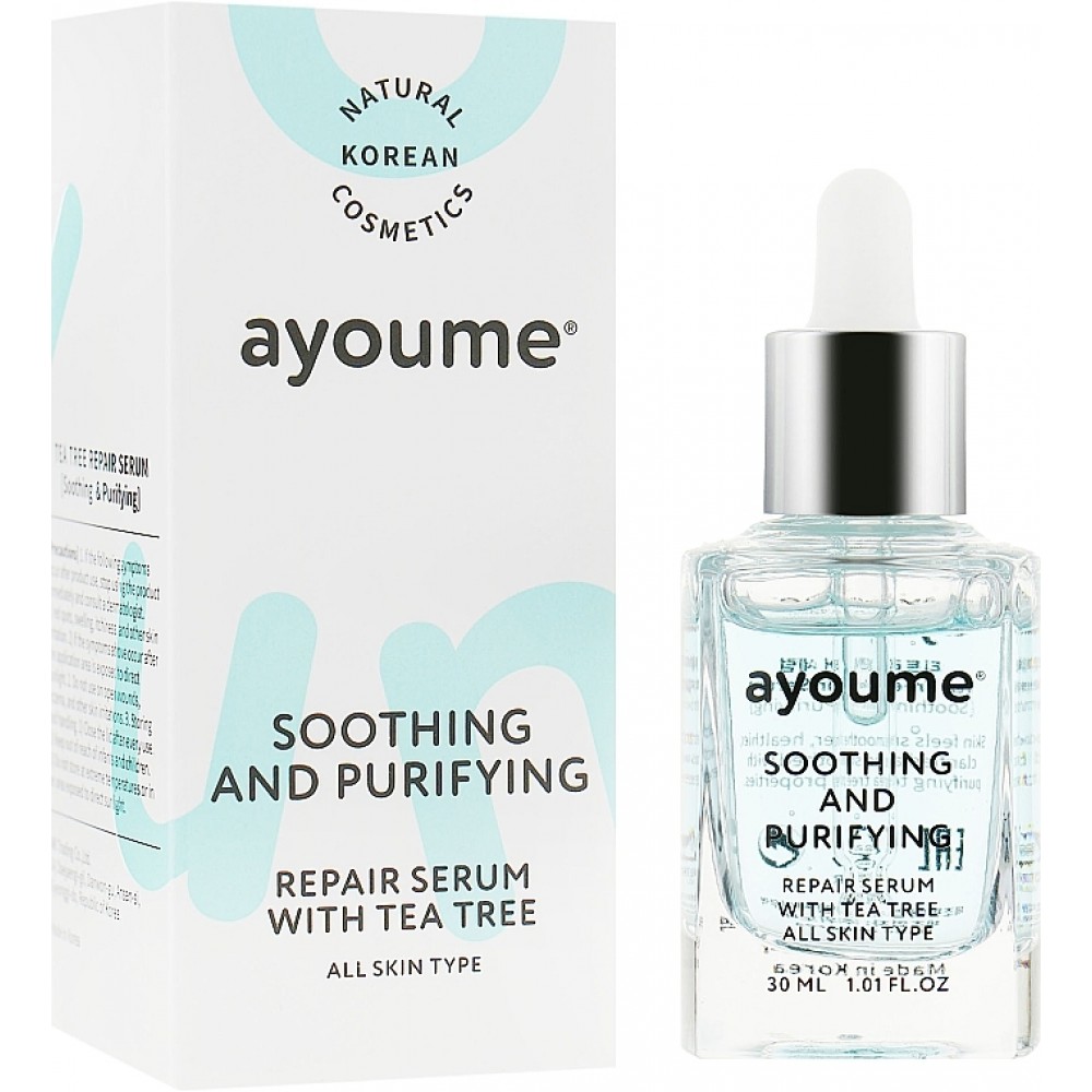 Успокаивающая сыворотка для лица Ayoume Tea Tree Soothing & Purifying Serum, 30 мл