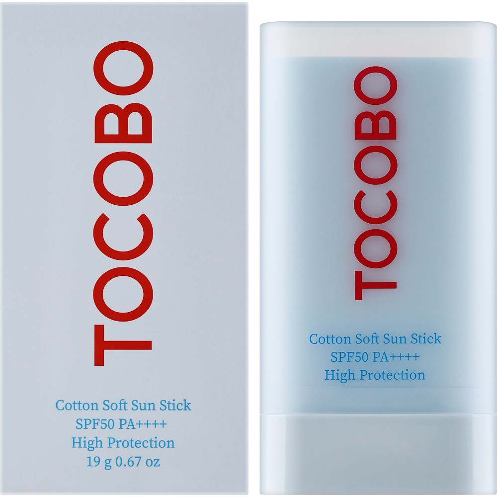 Стик для лица солнцезащитный Tocobo Cotton Soft Sun Stick SPF50+ PA++++ Стик для лица солнцезащитный Tocobo Cotton Soft Sun Stick SPF50+ PA++++