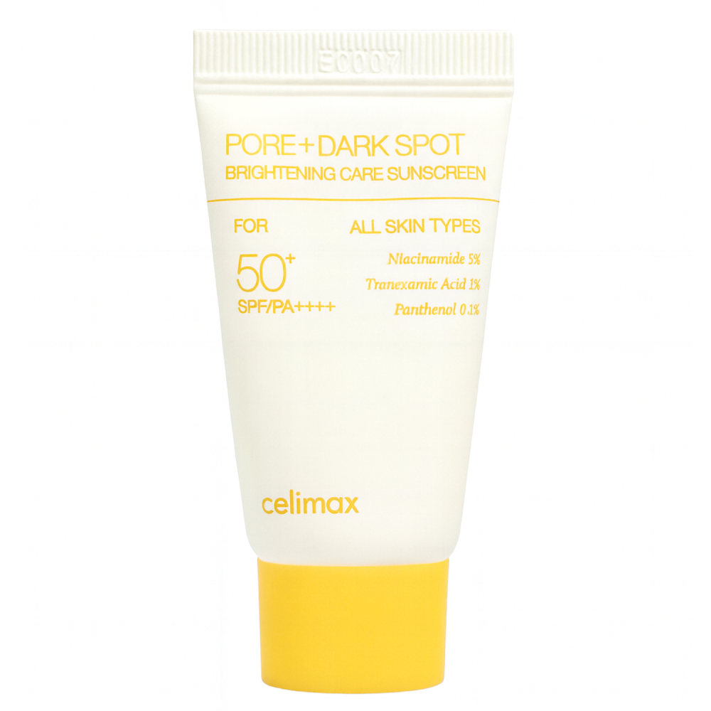 Мини Осветляющий солнцезащитный крем Celimax Pore+Dark Spot Brightening Care Sunscreen SPF50+ PA++++, 10мл