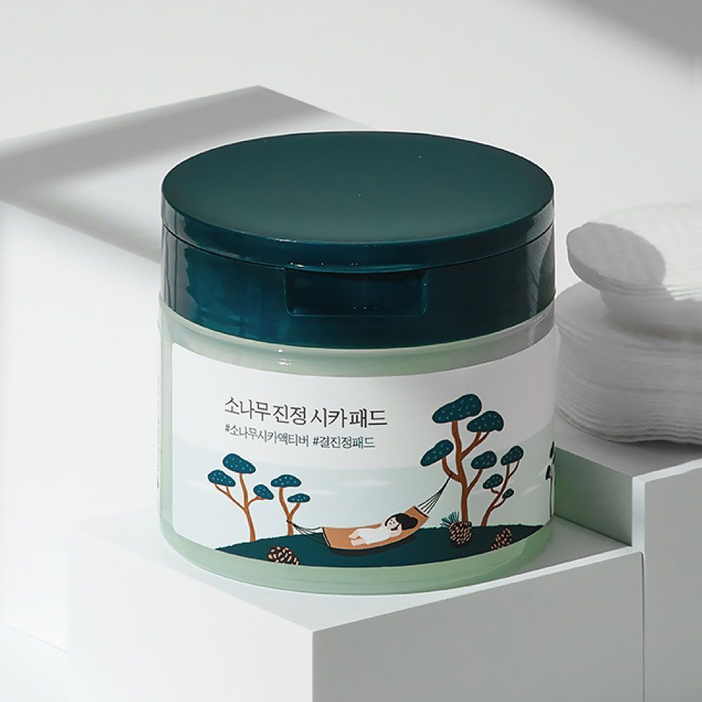 Пэды с экстрактами сосны и центеллы для проблемной кожи Round Lab Pine Calming Cica Pad 50шт