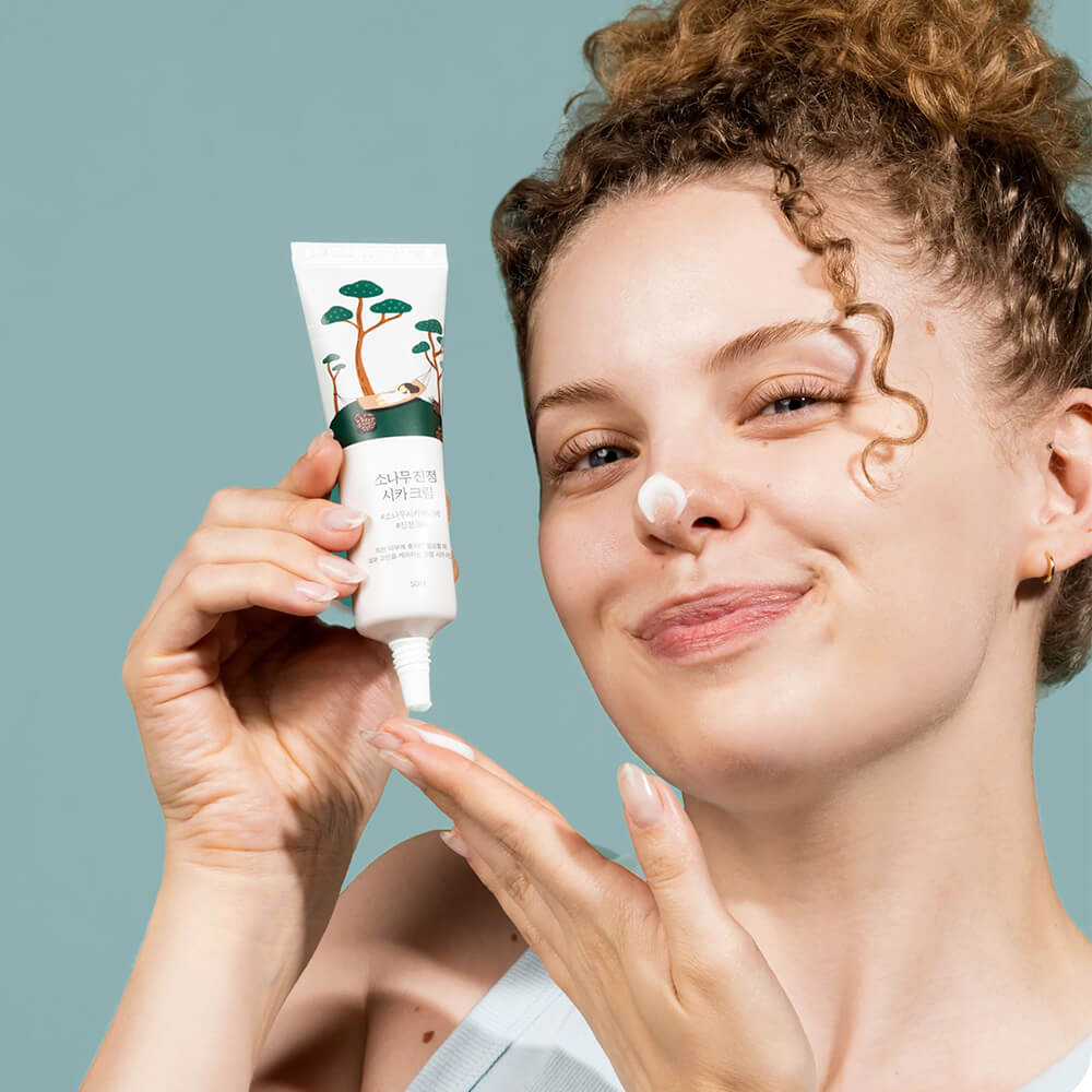 Крем с экстрактами сосны и центеллы для проблемной кожи Round Lab Pine Calming Cica Cream 50мл