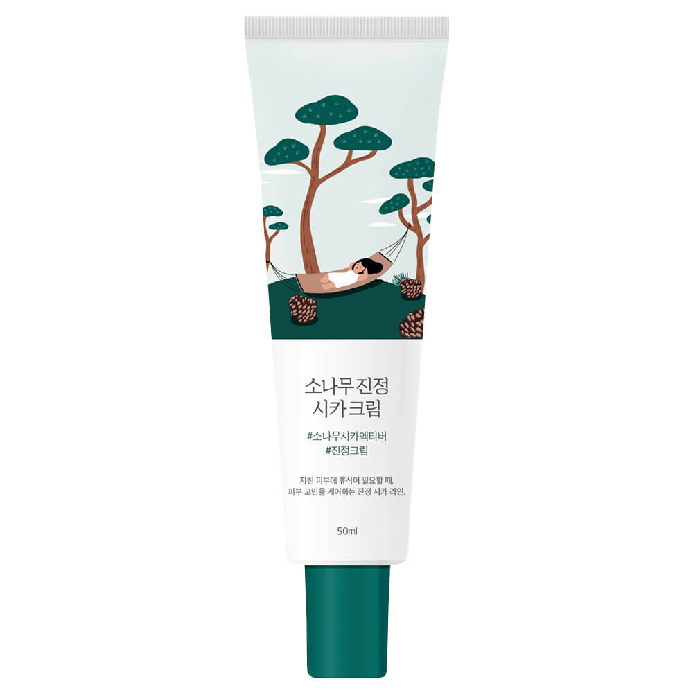 Крем с экстрактами сосны и центеллы для проблемной кожи Round Lab Pine Calming Cica Cream 50мл Крем с экстрактами сосны и центеллы для проблемной кожи Round Lab Pine Calming Cica Cream 50мл