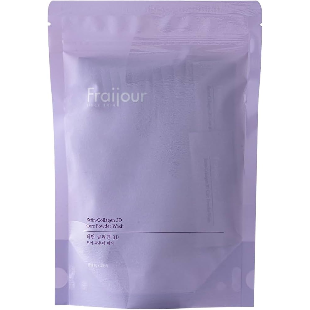 Мягкая энзимная пудра с коллагеном и ретинолом Fraijour Retin-Collagen 3D Core Powder Wash 30шт