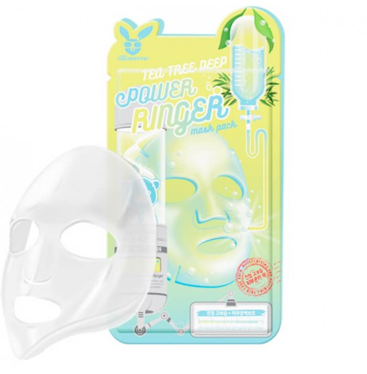 Тканевая маска для лица с экстрактом чайного дерева Elizavecca Tea Tree Deep Power Ringer Mask Pack