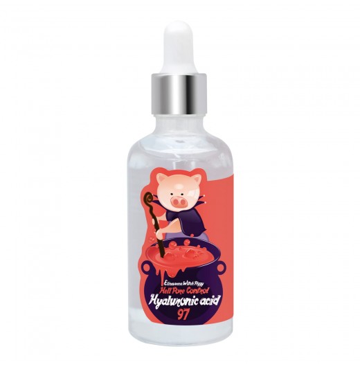 Ампульная сыворотка для расширенных пор Elizavecca Witch Piggy Hell Pore Control Hyaluronic Acid 97%, 50 мл.
