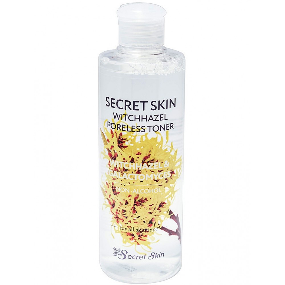 Тонер для лица с экстрактом гамамелиса Secret Skin Witchhazel Poreless Toner, 250 мл