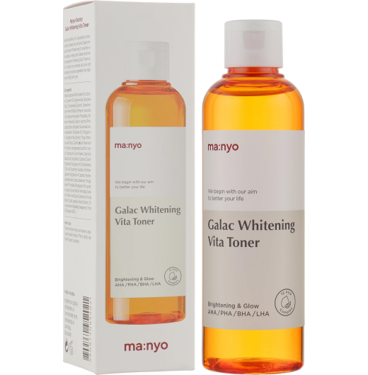 Тонер мультивитаминный для тусклой кожи MANYO FACTORY Galac Whitening Vita Toner (210мл)