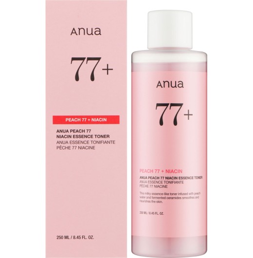 Тонер-эссенция смягчающий с экстрактом персика и ниацинамидом ANUA Peach 77 Niacin Essence Toner 250 ml