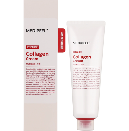 Барьерный крем с коллагеном и пептидами MEDIPEEL Red Lacto Collagen Barrier Cream
