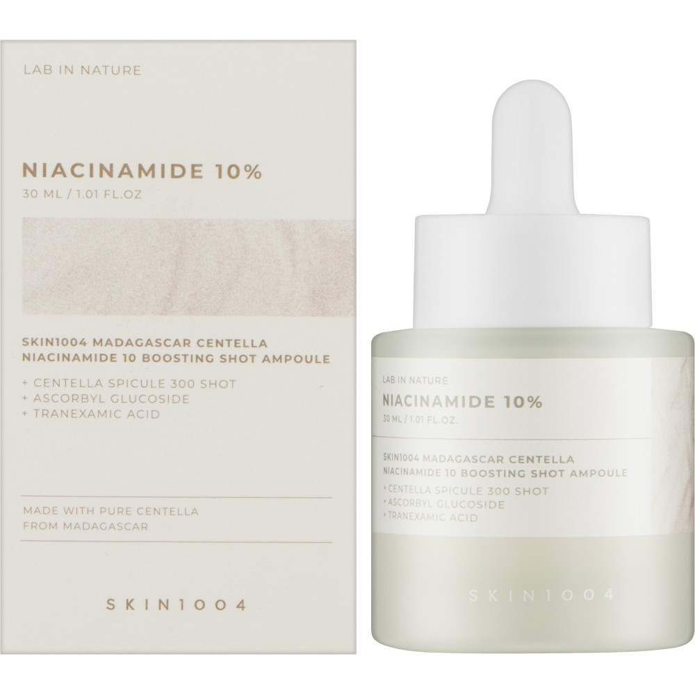 Ампула-бустер с ниацинамидом SKIN1004 Madagascar Centella Niacinamide 10 Boosting Shot Ampoule