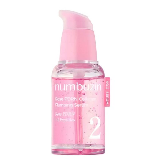 Интенсивная сыворотка с ПДРН и микроиглами numbuzin No.2 Rose PDRN Collagen 2X Plumping Serum