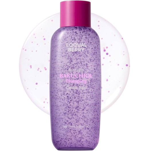 Увлажняющий тонер с бакучиолом EQQUALBERRY Bakuchiol Plumping Capsule Toner 150мл