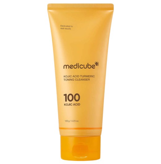 Пенка для умывания с койевой кислотой и куркумой MEDICUBE Kojic Acid Turmeric Toning Cleanser, 120 мл