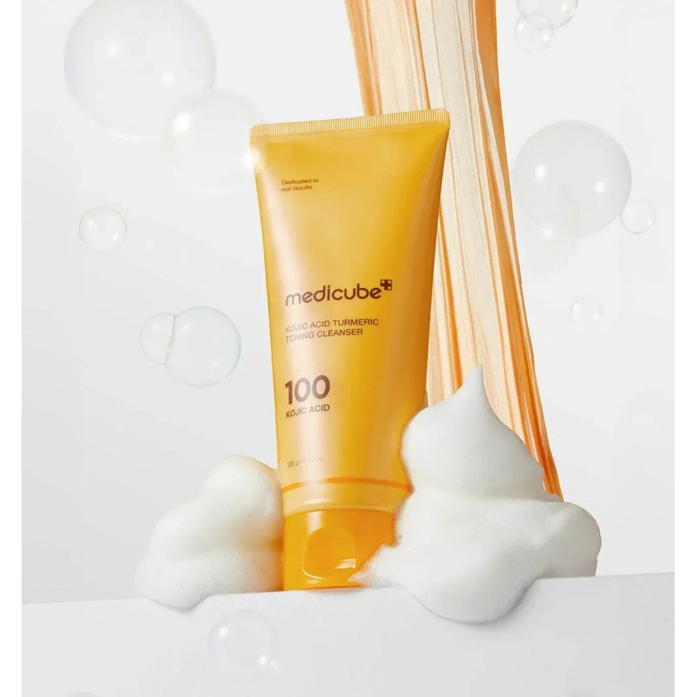 Пенка для умывания с койевой кислотой и куркумой MEDICUBE Kojic Acid Turmeric Toning Cleanser, 120 мл