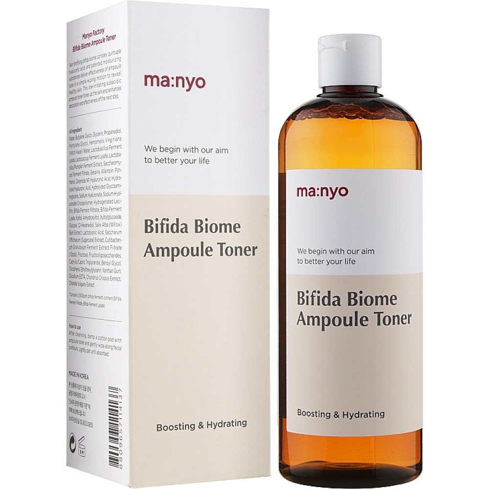 Ампульный укрепляющий тонер с бифидобактериями Manyo Bifida Biome Ampoule Toner 210 мл