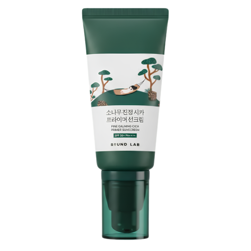 Солнцезащитный крем-праймер для проблемной кожи Round Lab Pine Calming Cica Primer Sunscreen SPF 50+ PA++++ 40 мл